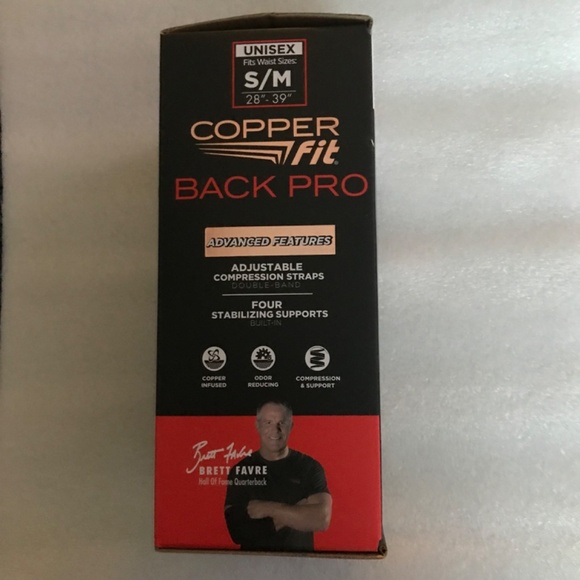 Copper Fit Back Pro Copper Infused Unisex Back Belt Size S/M 28”-39” - Picture 8 of 12
